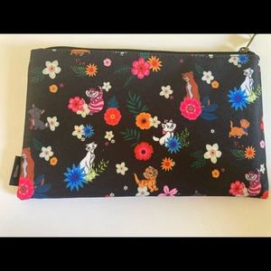 Disney Cats Floral Makeup Bag